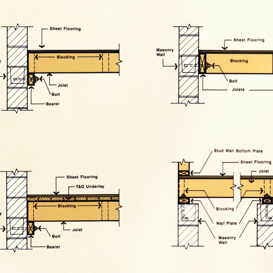 Fixing floor diaphragms to masonry