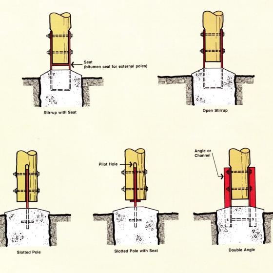 Typical base connections